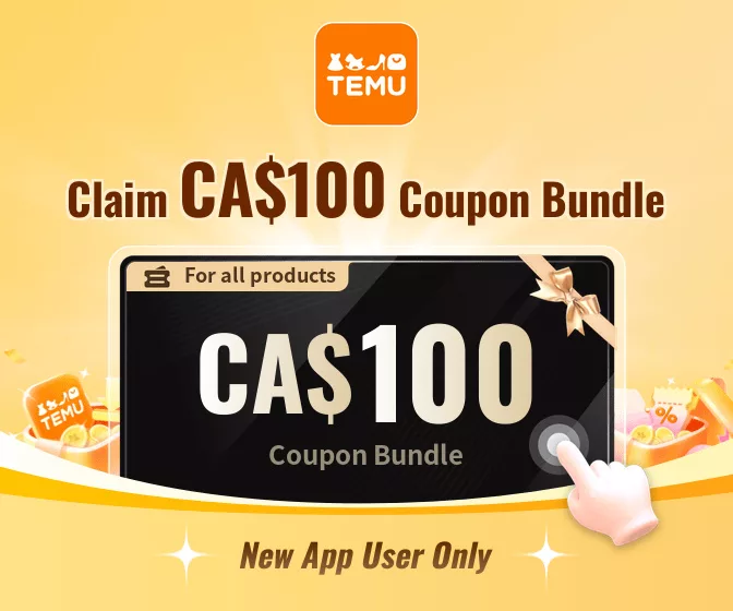 💸 Shop & Save Big with Temu: Free Gifts + CA$100 Coupon Bundle 🎁